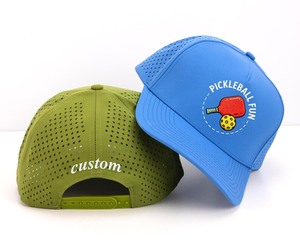 High Quality 5 Panel Golf Caps Performance Custom Tee <b>Holder</b> Laser Cut Back Side Adjustable Golf <b>Hats</b> with Activities Outdoor - Product Image 2