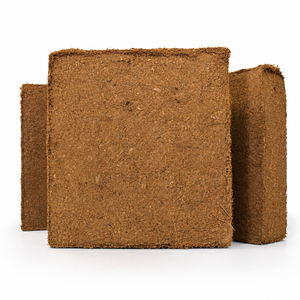 Bloque de Fibra de Coco 30x30x12cm 5Kg Bajo EC Triple Lavado 6mm Tamizado Alta Expansión 16-17L/Kg para Cultivo de Plantas de Jardín - Product Image 1