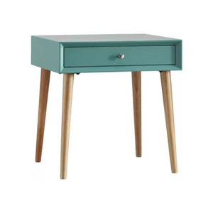 โต๊ะข้างเตียงทำจากไม้สักเนื้อแข็งดีไซน์ทันสมัยสำหรับห้องนอน - Product Image 6