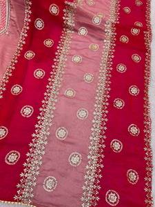 ชุดสัลวาร์ คามีซปักลายสีชมพูพร้อมผ้าคลุมไหล่สำหรับผู้หญิง – เสื้อคุर्ติผ้าฝ้ายแบบดั้งเดิมและกางเกงปาลาซโซ่ ชุดลำลองจากอินเดีย - Product Image 5