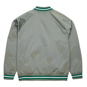 Philadelphia Eagles Grey Satin Varsity <b>Jacket</b> - Product Image 2