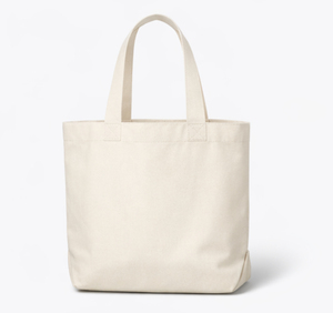 Custom Logo <b>Printed</b> Eco-friendly Gusset Organic Cotton Canvas Tote Bag Zipper Closure <b>Extra</b> <b>Large</b> Size Reusable Shopping bag - Product Image 1