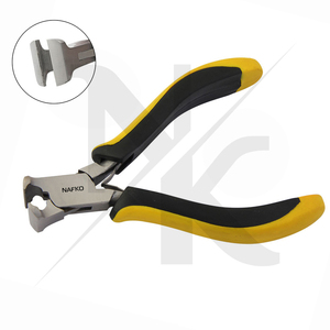 Premium Flat Ends 125mm Stainless Steel Smooth Jaws Spring Black Yellow Ergonomic Handles <b>Cutters</b> Crimping Fishing OEM Circlip - Product Image 5