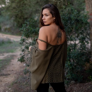 Block Printed Cotton Tribal <b>Top</b> Earthy <b>Festival</b> Clothing Boho Chic Tunic Handmade Ethnic Summer Wear for Women - Product Image 3