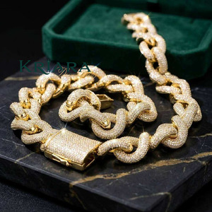 Moissanite Engagement Statement Necklace 18K Solid Gold S925 Rhodium Plated Link <b>Chain</b> Luxury Unisex Everyday Wear - Product Image 5