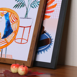 Wholesale Photo <b>Frames</b> Wooden Picture <b>Frames</b> in Different Sizes 5"6"7"8"10" A4 DIY <b>Wall</b> Arts Framed Pictures - Product Image 6