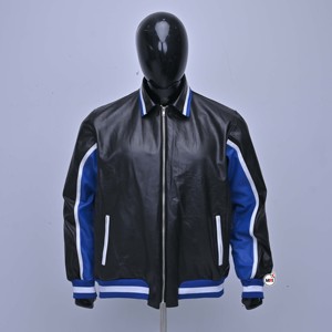 Mens Brown Genuine Leather Moto <b>Jacket</b> Slim Fit Turn-down Collar Zipper Closure Autumn Style with Customized Logo Leather <b>Jacket</b> - Product Image 2