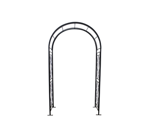 Arche d'entrée de jardin en fer forgé artisanal, conçue pour embellir élégamment le paysage - Product Image 4