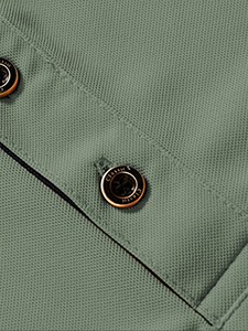 Polo en tricot à manches courtes pour homme, rayé, bicolore vert et noir, avec poche, style décontracté, coupe classique - Product Image 4