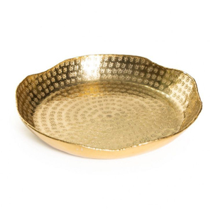 Plato Redondo de Metal para Servir Alimentos, Plato para Postres Hecho a Mano para Mesa, Hogar, Hoteles, Bodas y Fiestas - Product Image 5