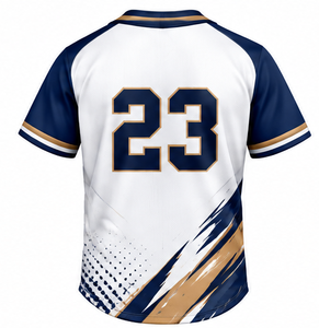 Nuevo Conjunto de Uniforme de Béisbol a Rayas de Moda para Niñas, con Botones, de Poliéster, Bordado, Estilo Canadá y América - Product Image 3