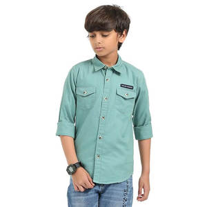 Camisas de vestir formales de oficina para hombre personalizadas al por mayor, camisas informales de algodón de manga larga con cuello levantado, transpirables para adolescentes - Product Image 3