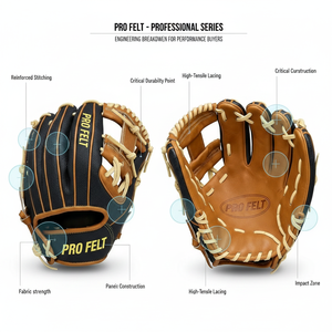 Outdoor Accessory Customized Leather <b>Baseball</b> Glove for Unisex Fastpitch Softball Catching Training Mitt Right Left Hand Gloves - Product Image 2