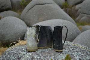 Polished Buffalo Horn Viking Cup <b>Tankard</b> Religious Animal Style Eco-Friendly Decorative Mug Souvenir Natural Crafts FAIZA CRAFT - Product Image 2