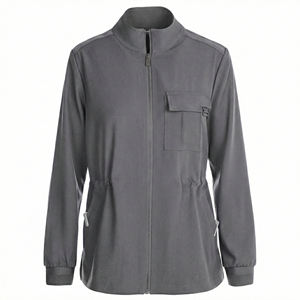 Chaqueta Médica Personalizable y Versátil con Cierre Completo, Cintura Ajustable y Múltiples Bolsillos, Venta al Por Mayor - Product Image 2