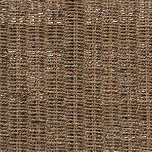 Banco de mimbre de algas marinas de granja costera con madera de caoba para muebles y asientos de sala de estar - Product Image 3