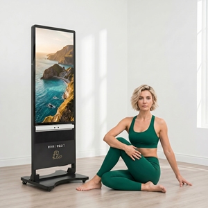 Miroir de yoga intelligent AI, <span class=keywords><strong>coach</strong></span> virtuel, écran interactif de <span class=keywords><strong>fitness</strong></span> Full HD 43 pouces, suivi corporel, affichage des entraînements, système de bien-être à domicile - Product Image 3