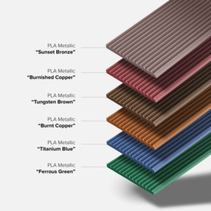 PLA เมทัลลิก 1.75 มม. 1 กก. สีทองแดงขัดเงา เส้นพลาสติกสำหรับพิมพ์ 3 มิติ ±0.03 มม. ผิวมันวาว ตัดด้วยเครื่องตัด Numakers - Product Image 3
