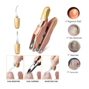 Coupe-ongles professionnel en acier inoxydable anti-rouille pour orteils et doigts, lame droite/courbée, ouverture large – Outil de toilettage durable - Product Image 2