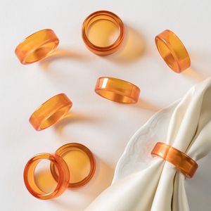 Colección de Anillos para Servilletas de Resina Premium para Decoración Moderna de Mesa de Cocina y Arreglos Festivos para la Cena - Product Image 1