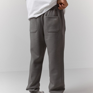 Custom Logo Winter Solid Drawstring 500GSM Heavyweight 100% Cotton <b>Pullover</b> Boxy Baggy Hoodie Sweatpants Tracksuit Set for <b>Men</b> - Product Image 3