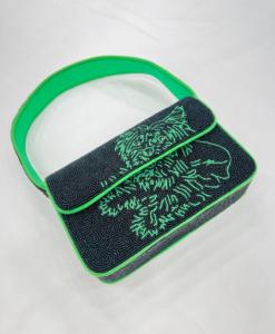 Sac à main bandoulière de soirée indien perlé fait main de style bohème pour femme, vente en gros - Product Image 2