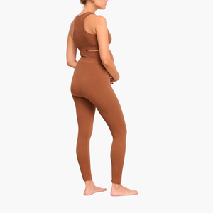 Conjunto de Yoga de Maternidad de Cintura Alta Personalizado al por Mayor, de Secado Rápido y Absorción de Humedad, Sujetador Deportivo y Pantalones para Fitness para Mujer - Product Image 6