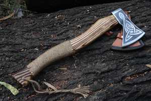Custom Handmade Forged Carbon Steel <b>Axe</b> Outdoor Camping Hunting Hatchet Wooden <b>Handle</b> Survival <b>Axe</b> With Cover Survival Tool - Product Image 5