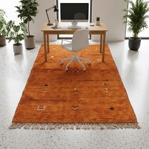 Alfombra de Lana Hecha a Mano de Primera Calidad con Diseño Floral Clásico y Flecos para Sala de Estar, Dormitorio, Decoración del Hogar - Product Image 3