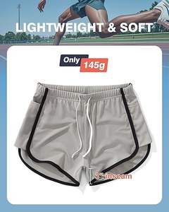 กางเกงขาสั้นตาข่ายผู้ชาย สำหรับวิ่ง ออกกำลังกาย เล่นกีฬา เพาะกาย ทรงเข้ารูป สไตล์วินเทจ - Product Image 5