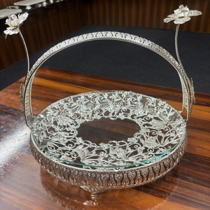 Support à gâteau en acier inoxydable de style européen, plateau décoratif moderne, écologique, de luxe et léger pour table basse de salon (direct usine) - Product Image 1