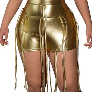 Nouveau design – Short en cuir disco pour femme – Tenue de club élégante et sexy – Prix abordable – Sur mesure – Mode soirée - Product Image 4