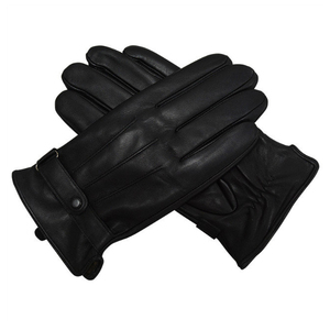 Guantes de cuero PU de alta resistencia diseñados para uso industrial y utilitario con cuero sintético resistente y protección fuerte para la palma de la mano - Product Image 3
