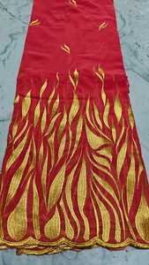 High Quality Woven Combed Cotton Voile <b>Fabric</b> Breathable Embroidery Traditional Multicolour Women's Thoub Lafaya Sudanese <b>Medium</b> - Product Image 6
