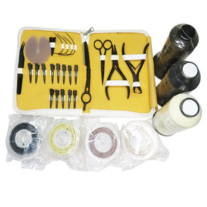 Kit d'outils professionnels pour extensions de cheveux de haute qualité : étui de protection, outil à boucles, ciseaux, pince, kit de clips, extensions de cheveux personnalisées - Product Image 6