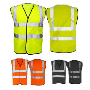 High Visibility Reflective Safety Vest <b>Jacket</b> Custom Logo Industrial Security <b>Construction</b> Uniform <b>Work</b> Clothing - Product Image 5