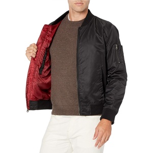 Veste d'hiver en satin pour hommes, blouson de qualité supérieure, avec tissu imprimé de Logo personnalisés, vente en gros - Product Image 5