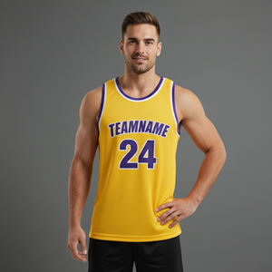 Camiseta de Baloncesto Sublimada de Malla Transpirable Antibacteriana de Alta Calidad 100% Poliéster con Diseño de Logotipo y Nombre de Equipo Personalizado - Product Image 3