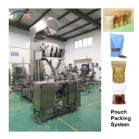 Machine de remplissage et de pesage linéaire à 4 têtes, facile à utiliser, avec contrôle PLC, pour emballages plastiques/sacs/films/feuilles, entièrement automatique, pour aliments et snacks