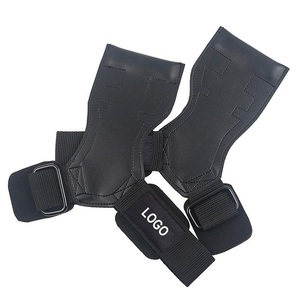 Pu Weight Lifting Gloves Non-Slip Adjustable Wrist <b>Strap</b> for Gym Fitness Bodybuilding Kettlebell Training Palm Protection - Product Image 2