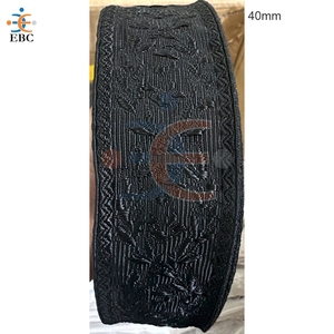 Ruban tressé en jacquard métallique, dentelle française, tresse en Mylar, fil de bouillon, ruban en soie d'iris argenté doré, garniture pour uniforme et costume - Product Image 2