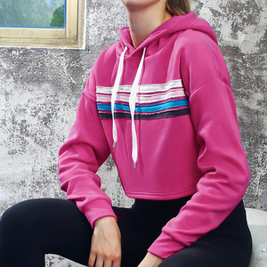 Sudaderas de Moda Urbana para Mujer en Todos los Colores, Sudaderas Holgadas al por Mayor, Sudaderas Cortas para Mujer - Product Image 4