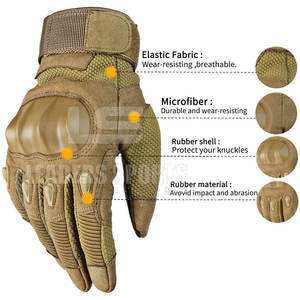 Guantes de Paintball de Cuero de Alto Rendimiento, Agarre Fuerte, Acolchado Antideslizante, Correa de Muñeca Ajustable, Flexibilidad y Comodidad para Uso en Exteriores - Product Image 3