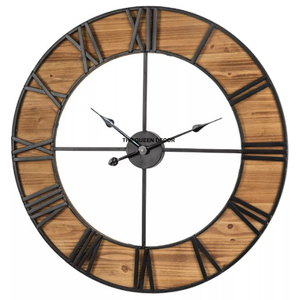 Horloge murale en métal tendance pour la maison, décoration artistique pour le bureau, Noël, Nouvel An et autres fêtes, horloges murales en fer - Product Image 6