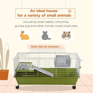 Gabbia per coniglietti con ruote, gabbia per piccoli animali, gabbia per porcellini d'India - Product Image 2