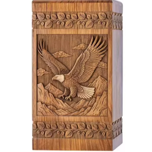 โกศไม้ทำมือสไตล์อเมริกันสำหรับเผาศพ โกศศพสำหรับผู้ใหญ่ชายหญิงแบบทันสมัย ขายส่ง - Product Image 1