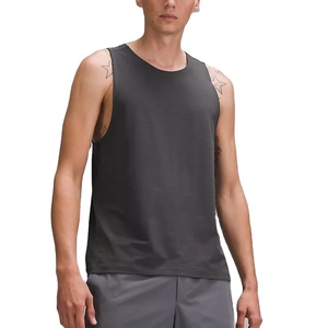 Camiseta Deportiva Casual Inteligente y Transpirable para Hombre, Mezcla de Poliéster/Algodón, Sin Mangas, Diseño Fitness, Opción de Logotipo Personalizado OEM, Serigrafía - Product Image 1