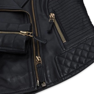 Nouvelle veste en cuir PU à la mode de qualité supérieure Multi couleurs prêt veste pour femmes mode manteau d'extérieur en PU - Product Image 3