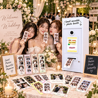 Photomaton intelligent compact avec appareil photo HD compatible SLR et iPad, impression instantanée, borne libre-service pour mariages, fêtes et événements