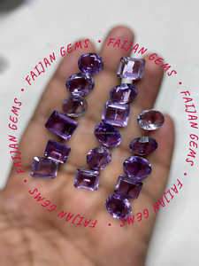 Pierre précieuse de larme à facettes d'améthyste violette naturelle pour la fabrication de pendentifs de bijoux pierre en vrac pierre de bijoux d'approvisionnement en vrac - Product Image 2